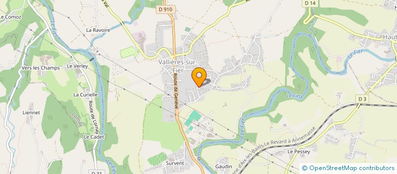 localisation de l'entreprise LES CLES D'YSAELLE  VALLIERES-SUR-FIER