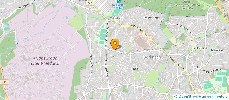 localisation de l'entreprise LES CLES DE CASTELOU  SAINT-MEDARD-EN-JALLES