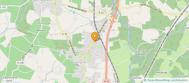 localisation de l'entreprise LES CLES DE JADE  CAVIGNAC