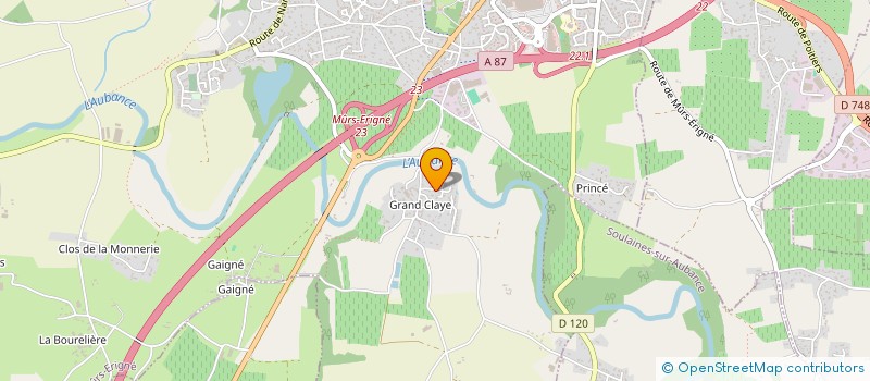 localisation de l'entreprise LES CLES DE JOANE  MURS-ERIGNE