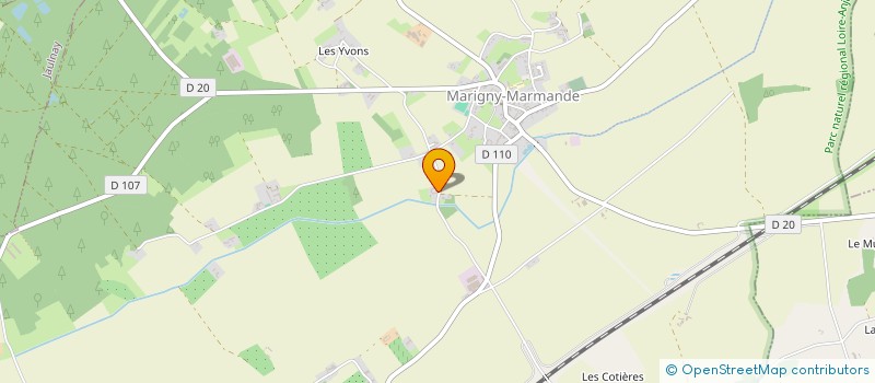 localisation de l'entreprise LES CLES DE L'AVENIR  MARIGNY-MARMANDE