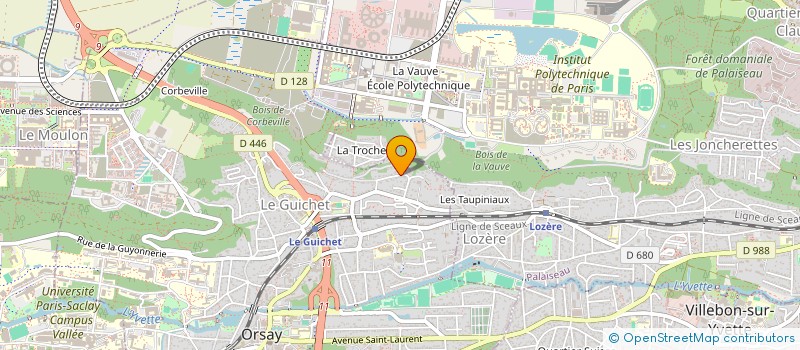 localisation de l'entreprise LES CLES DE L'INFORMATION à ORSAY