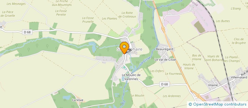 localisation de l'entreprise LES CLES DE LA OIRE  SAINT-BOHAIRE