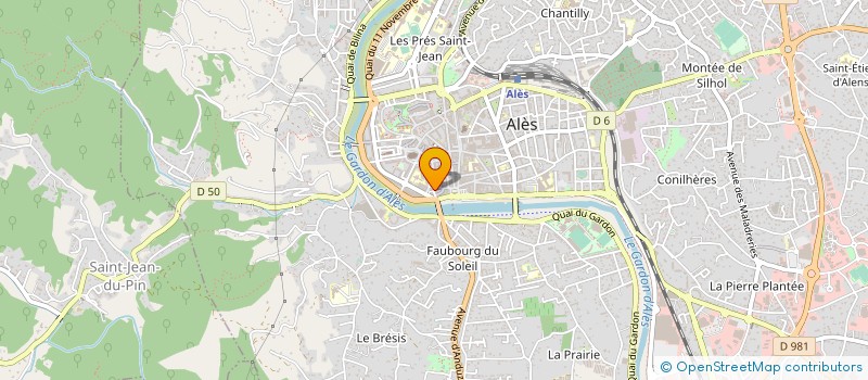 localisation de l'entreprise LES CLES DE LA REUSSITE à ALES