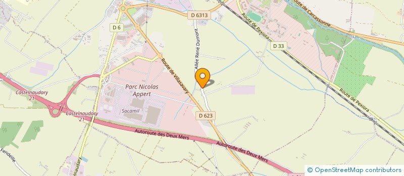 localisation de l'entreprise LES CLES DE PEXIORA  CASTELNAUDARY