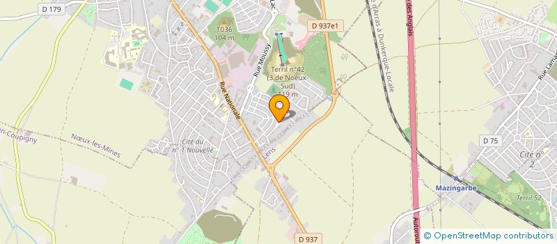 localisation de l'entreprise LES CLES DE SOL DE NOEUX-LES-MINES  NUX-LES-MINES