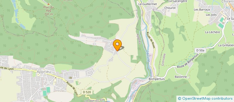 localisation de l'entreprise LES CLES DE SOLS  APPRIEU