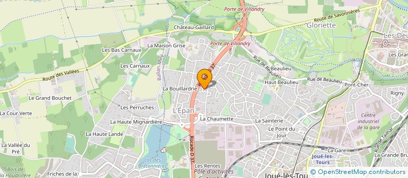 localisation de l'entreprise LES CLES DE TOURAINE  JOUE-LES-TOURS