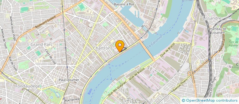 localisation de l'entreprise LES CLES DE VESTA  BORDEAUX