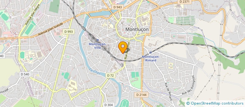 localisation de l'entreprise LES CLES DORS à MONTLUCON