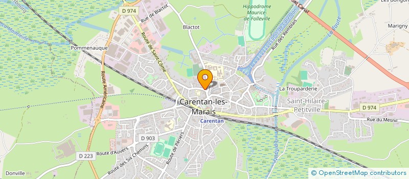 localisation de l'entreprise LES CLES DU BOCAGE  CARENTAN-LES-MARAIS