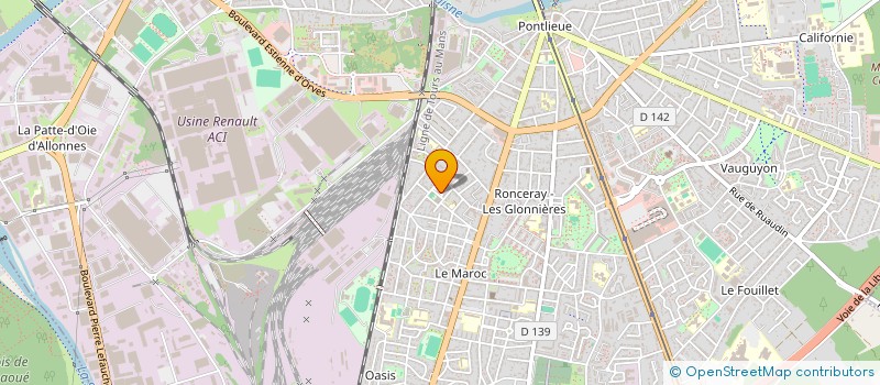 localisation de l'entreprise LES CLES DU BONHEUR à LE MANS