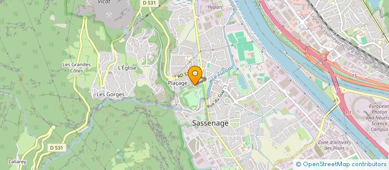 localisation de l'entreprise LES CLES DU BONHEUR  SASSENAGE