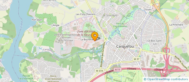 localisation de l'entreprise LES CLES DU BUREAU à CARQUEFOU