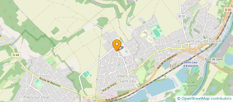 localisation de l'entreprise LES CLES DU GOLFE DE SAINT-TROPEZ  VILLERS-SOUS-SAINT-LEU