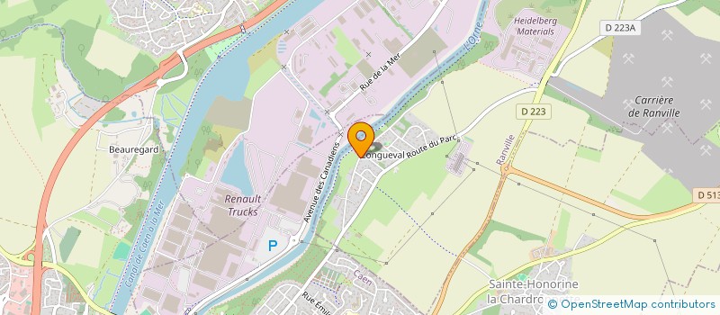 localisation de l'entreprise LES CLES DU LITTORAL  RANVILLE