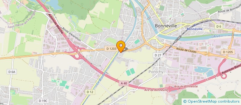 localisation de l'entreprise LES CLES DU LOCAT'R  BONNEVILLE