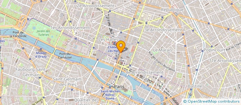 localisation de l'entreprise LES CLES DU MONDE à PARIS