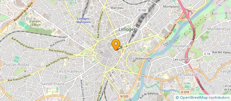 localisation de l'entreprise LES CLES DU PARADIS  LIMOGES