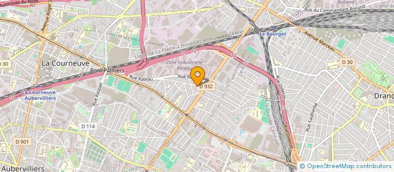 localisation de l'entreprise LES CLES DU PIVOT à LA COURNEUVE