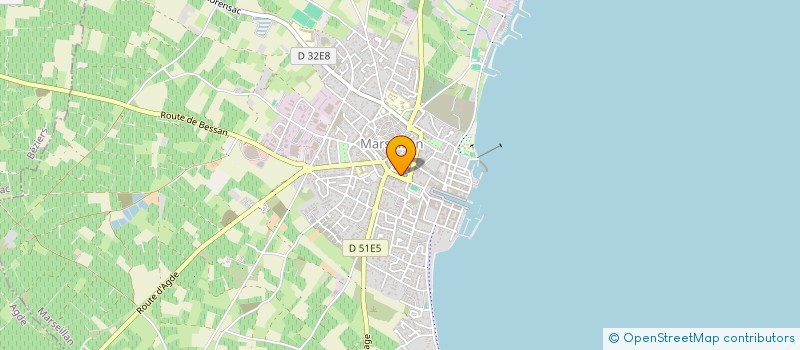 localisation de l'entreprise LES CLES DU SOLEIL à MARSEILLAN