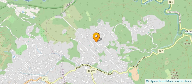 localisation de l'entreprise LES CLES DU SUD  ROQUEFORT-LES-PINS