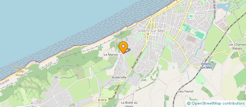 localisation de l'entreprise LES CLES FLEURIES  VILLERS-SUR-MER