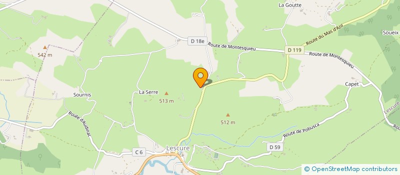 localisation de l'entreprise LES CLES RIERENT à LESCURE
