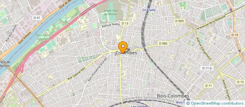 localisation de l'entreprise LES CLES SUR LA PORTE à COLOMBES