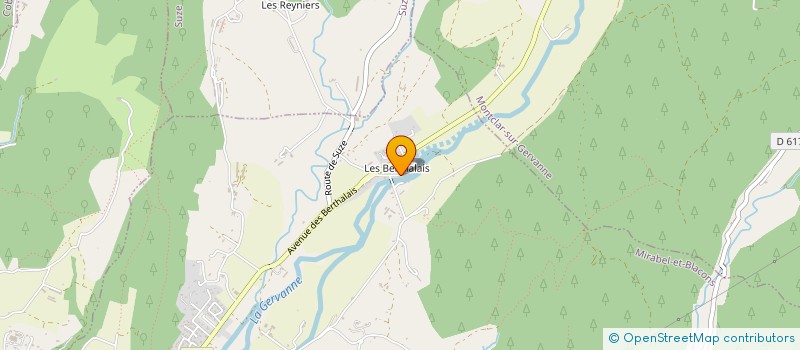 localisation de l'entreprise LES CLETTONS  MIRABEL-ET-BLACONS