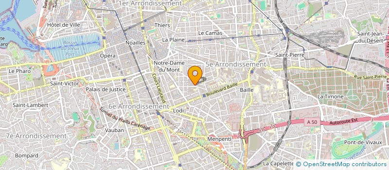 localisation de l'entreprise LES CLIM DU SUD  MARSEILLE