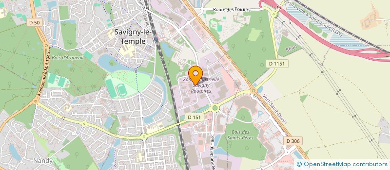 localisation de l'entreprise LES CLIMATICIENS CONFORTISTES  SAVIGNY-LE-TEMPLE