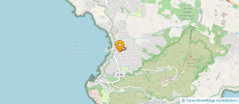 localisation de l'entreprise LES CLIMATICIENS DU SUD  LE PRADET