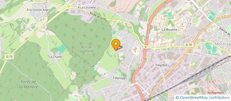 localisation de l'entreprise LES CLIMATS DE LOIC  BESANCON