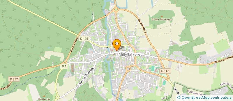 localisation de l'entreprise LES CLINS D'OEIL DE DIONYSOS  MILLY-LA-FORET