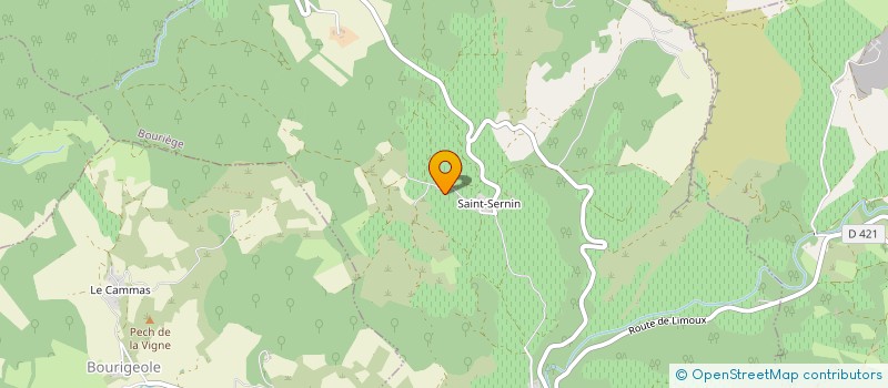 localisation de l'entreprise LES CLOCHERS DE SAINT SATURNIN  BOURIEGE