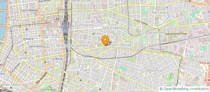 localisation de l'entreprise LES CLOCHETTES D'ESPERANCE à LYON