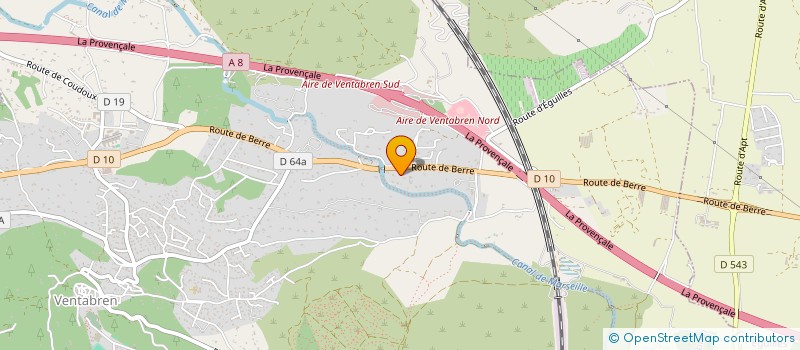 localisation de l'entreprise LES CLOISONS DU MIDI  VENTABREN