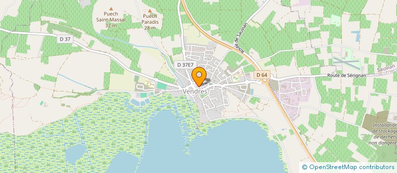 localisation de l'entreprise LES CLOITRES  VENDRES