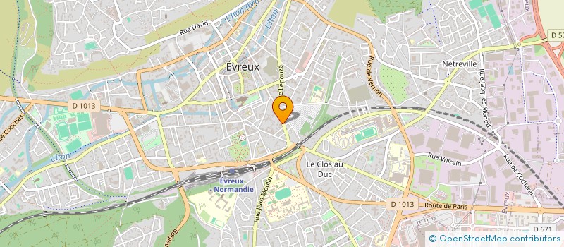 localisation de l'entreprise LES CLOS  EVREUX