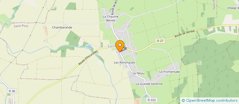 localisation de l'entreprise LES CLOS  SAINT-PONT