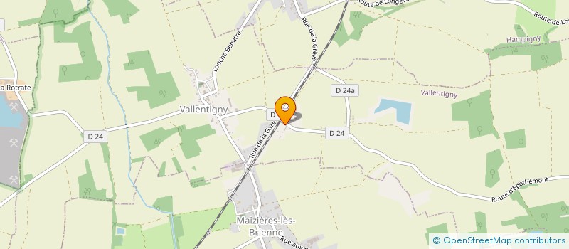 localisation de l'entreprise LES CLOS  VALLENTIGNY