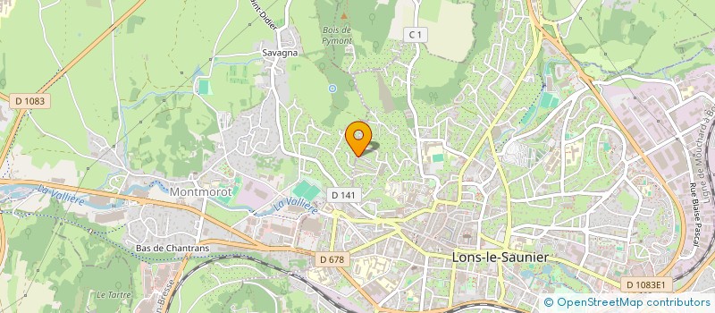 localisation de l'entreprise LES CLOS  LONS-LE-SAUNIER