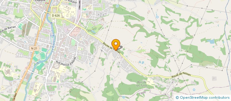 localisation de l'entreprise LES CLOS  AUCH