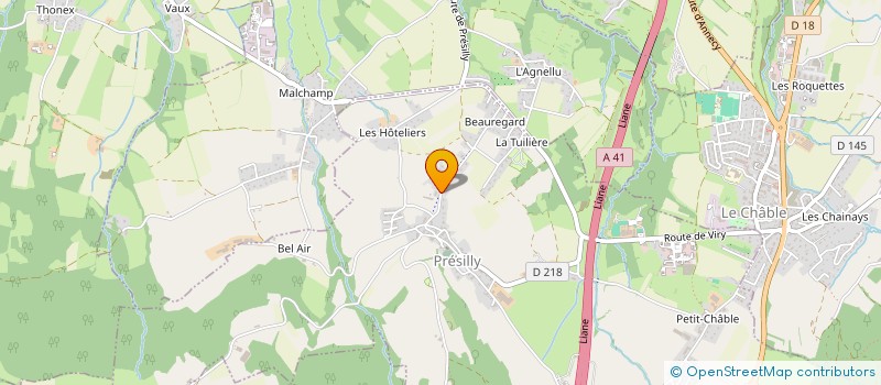 localisation de l'entreprise LES CLOS DE CRULLY  PRESILLY