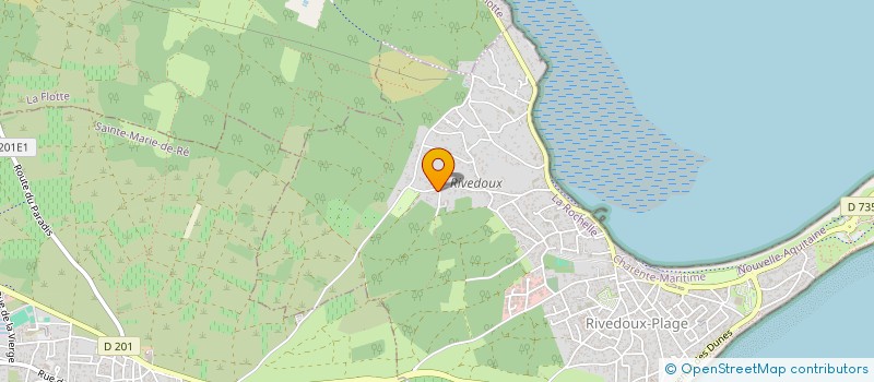 localisation de l'entreprise LES CLOS DE L'ILE DE RE  RIVEDOUX-PLAGE