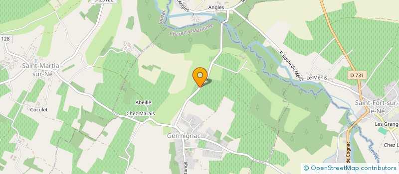 localisation de l'entreprise LES CLOS DE LA GRANGE à GERMIGNAC