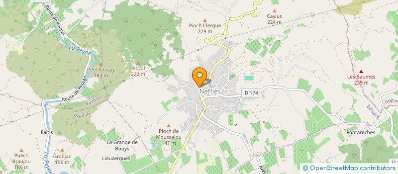 localisation de l'entreprise LES CLOS DE ROGANIE  NEFFIES