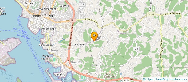 localisation de l'entreprise LES CLOS DE TOTO  LES ABYMES