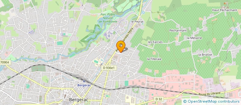 localisation de l'entreprise LES CLOS ELYSEES à BERGERAC